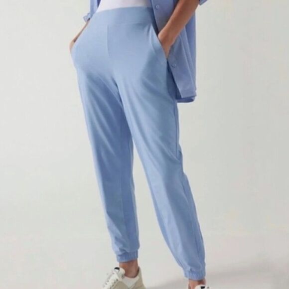 ATHLETA Brooklyn Lined Jogger Blue Size 10 - Picture 1 of 10
